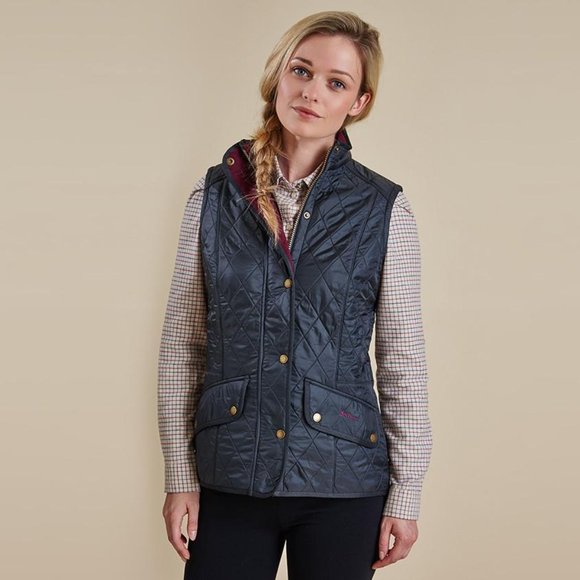 Barbour Jackets & Blazers - Barbour Cavalry Gilet Vest Navy Fleece Lined Size:
